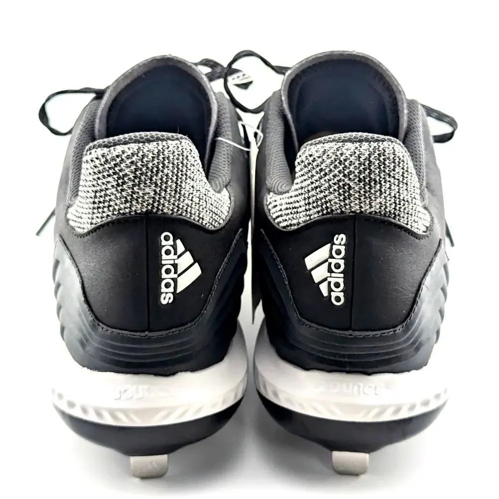 adidas Icon Bounce Low Baseball Cleats Mens 12 Core Black Cloud White CG5241 NWT